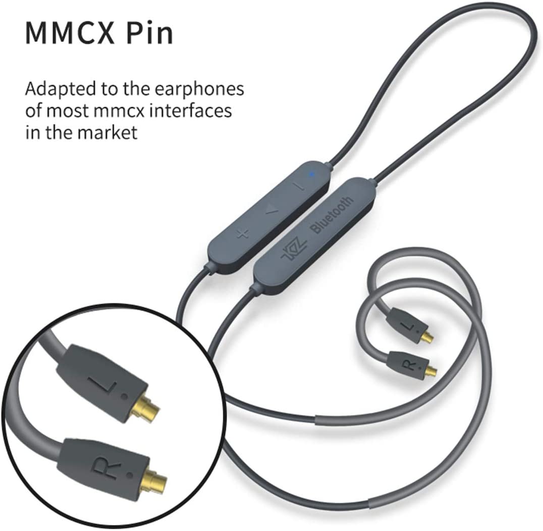 KZ - APTX-HD Bluetooth 5.0 - Gray B/C/MMCX Plug KZ - APTX-HD Bluetooth 5.0 - Gray B/C/MMCX Plug